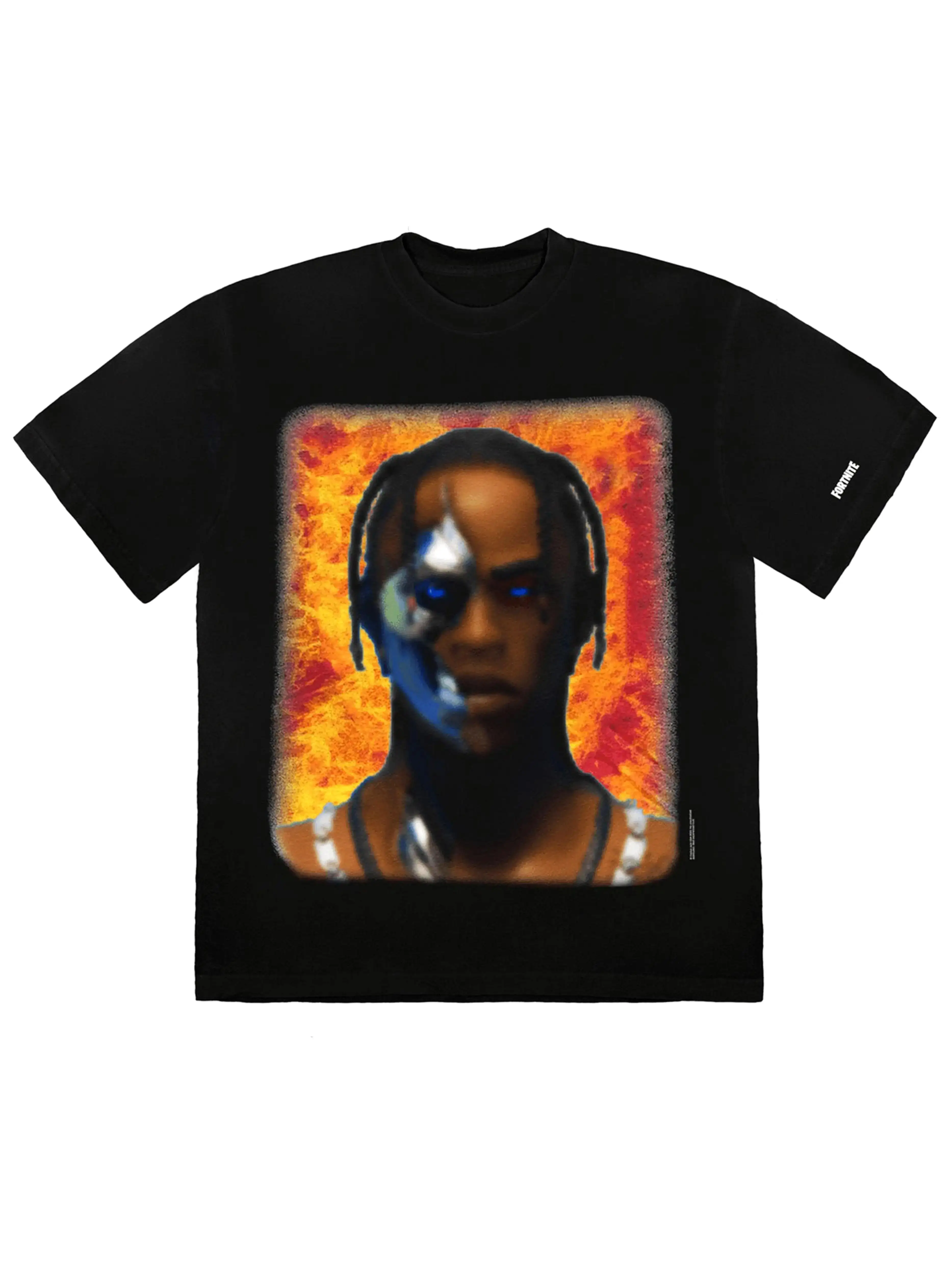 Travis Scott T-3500 Portrait T-Shirt Black