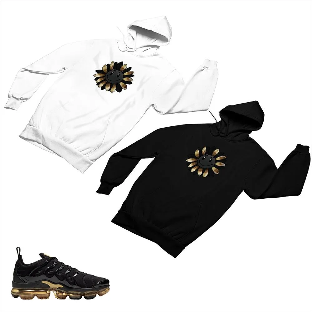 VaporMax Plus Black and Gold Matching Custom Designed Hoodies AVP 2-6-1