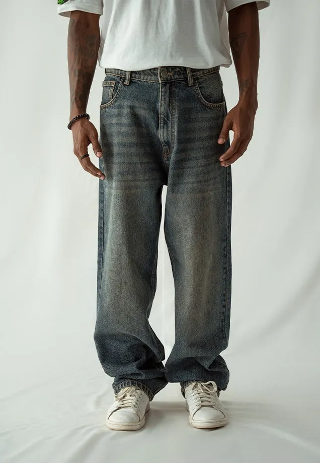 Vintage Baggy Straight Fit Jeans