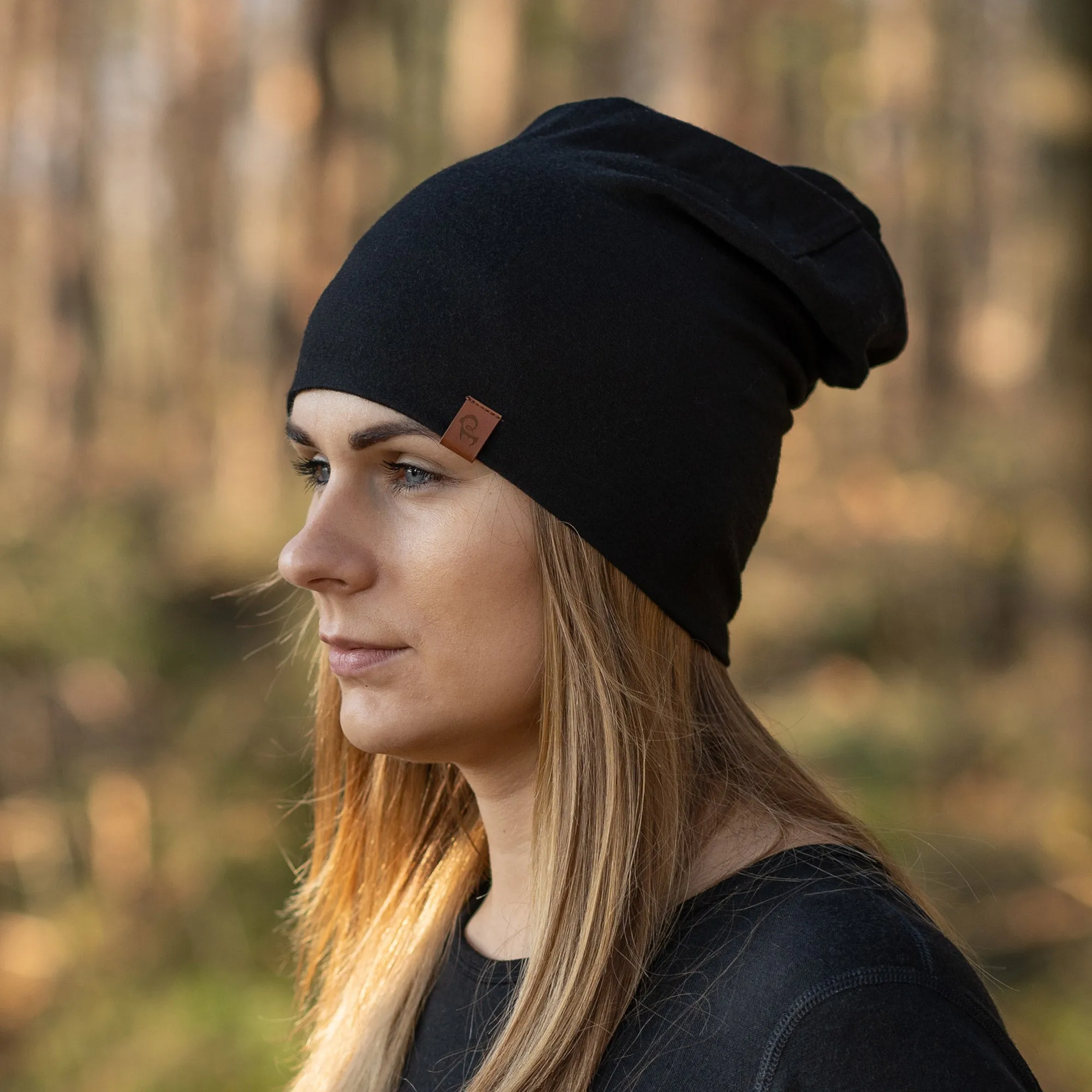 Women's Merino Beanie Black