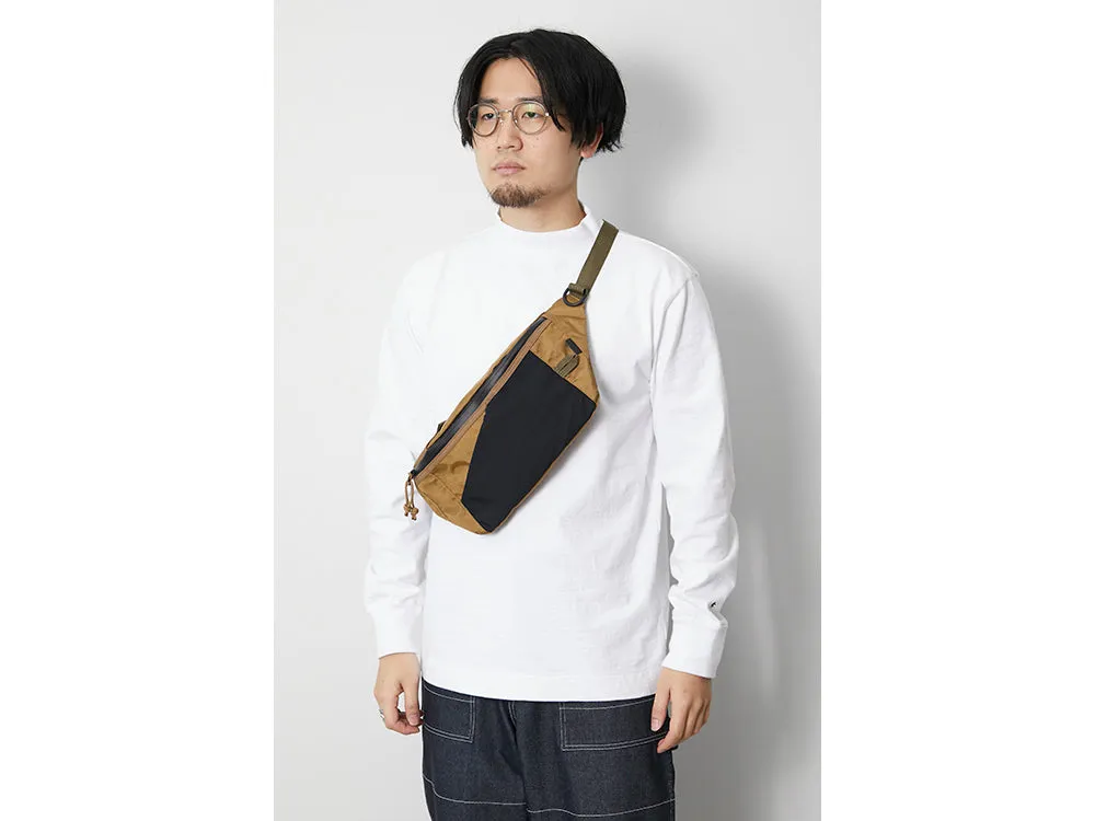 X Pack Nylon Waist Bag Brown